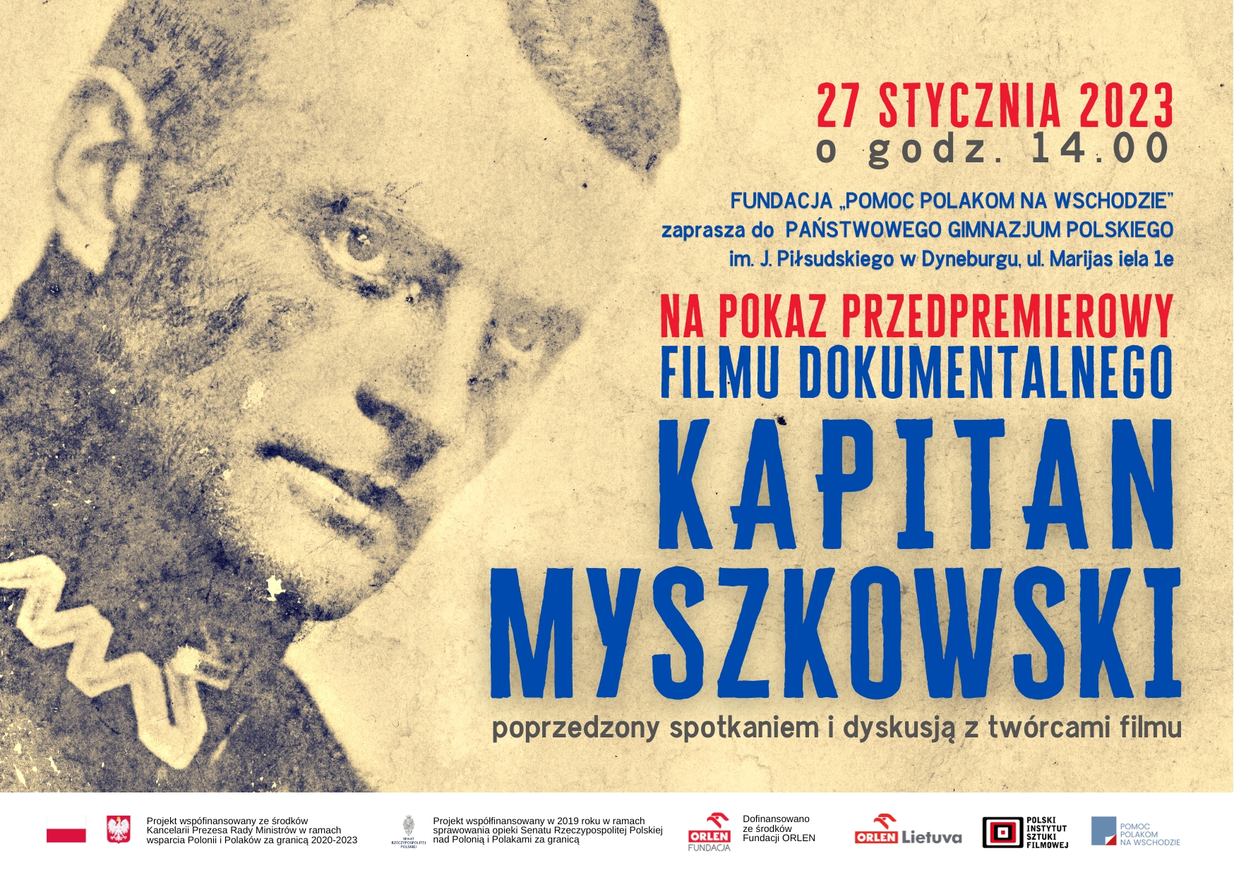 ZAPRASZAMY NA POKAZ FILMOWY 27.01.2023