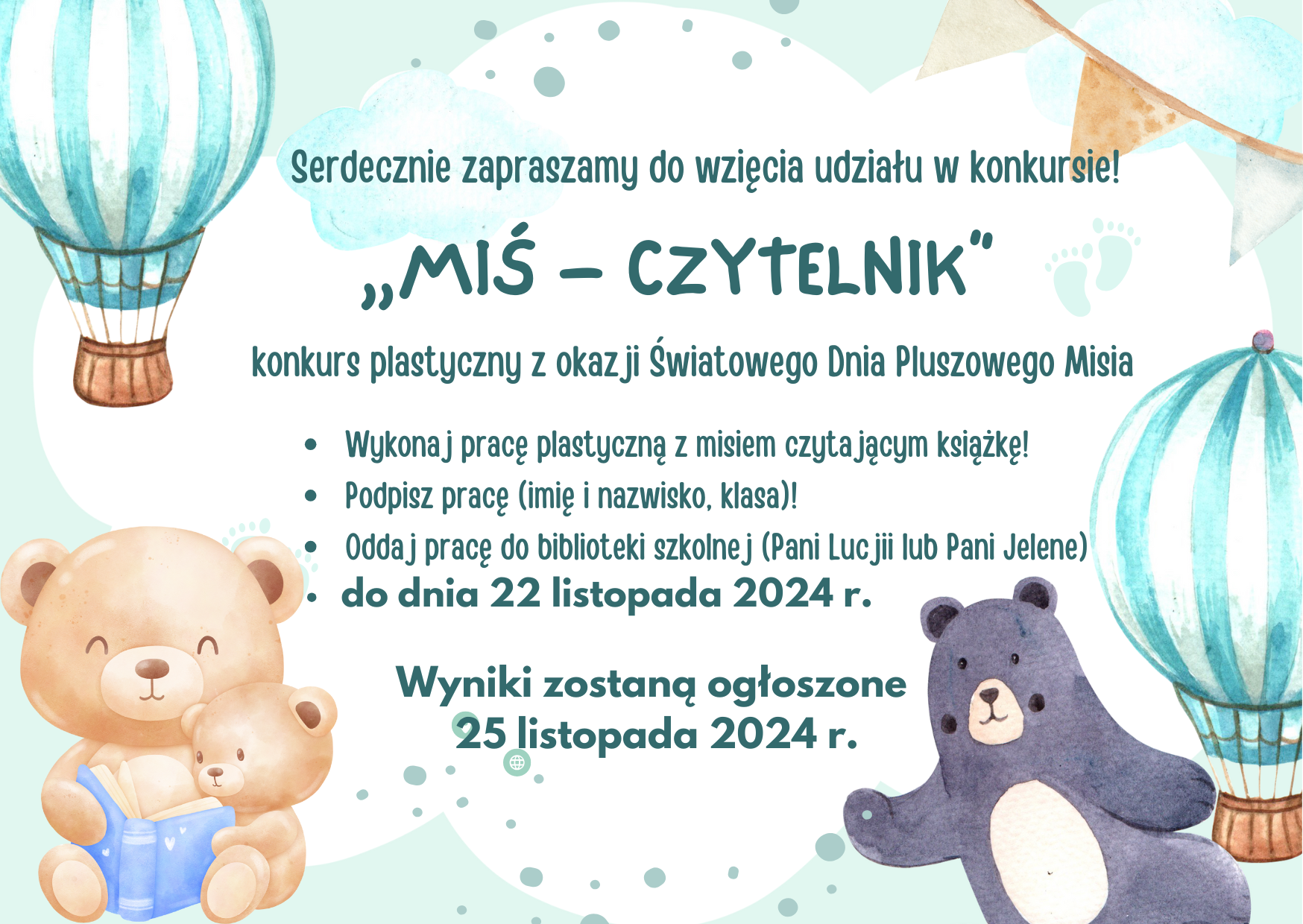 SERDECZNIE ZAPRASZAMY DO WZIĘCIA UDZIAŁU W KONKURSIE!
