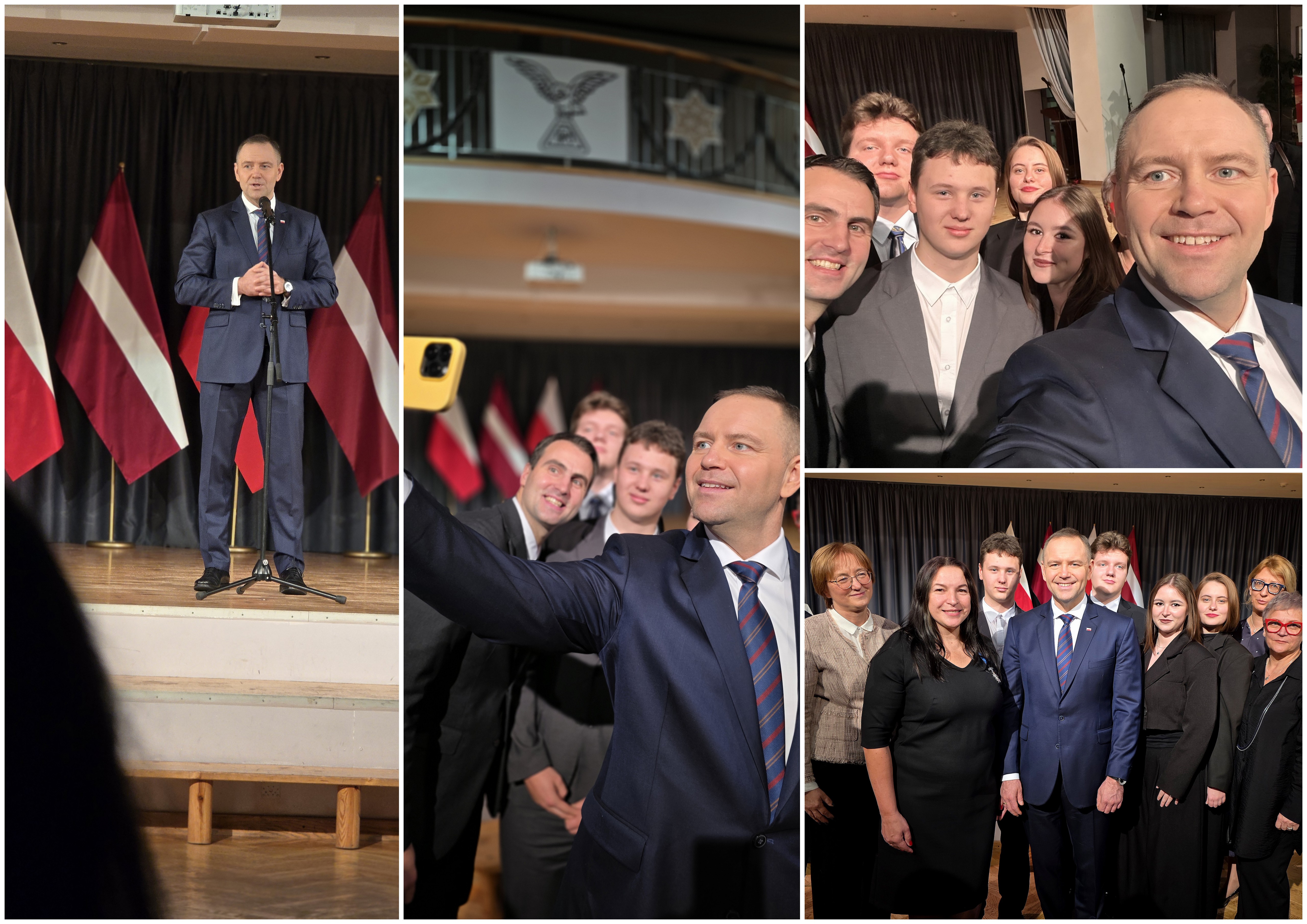 SPOTKANIE NAUCZYCIELI I PARLAMENTU UCZNIOWSKIEGO Z PREZYDENTEM POLSKI W RYDZE