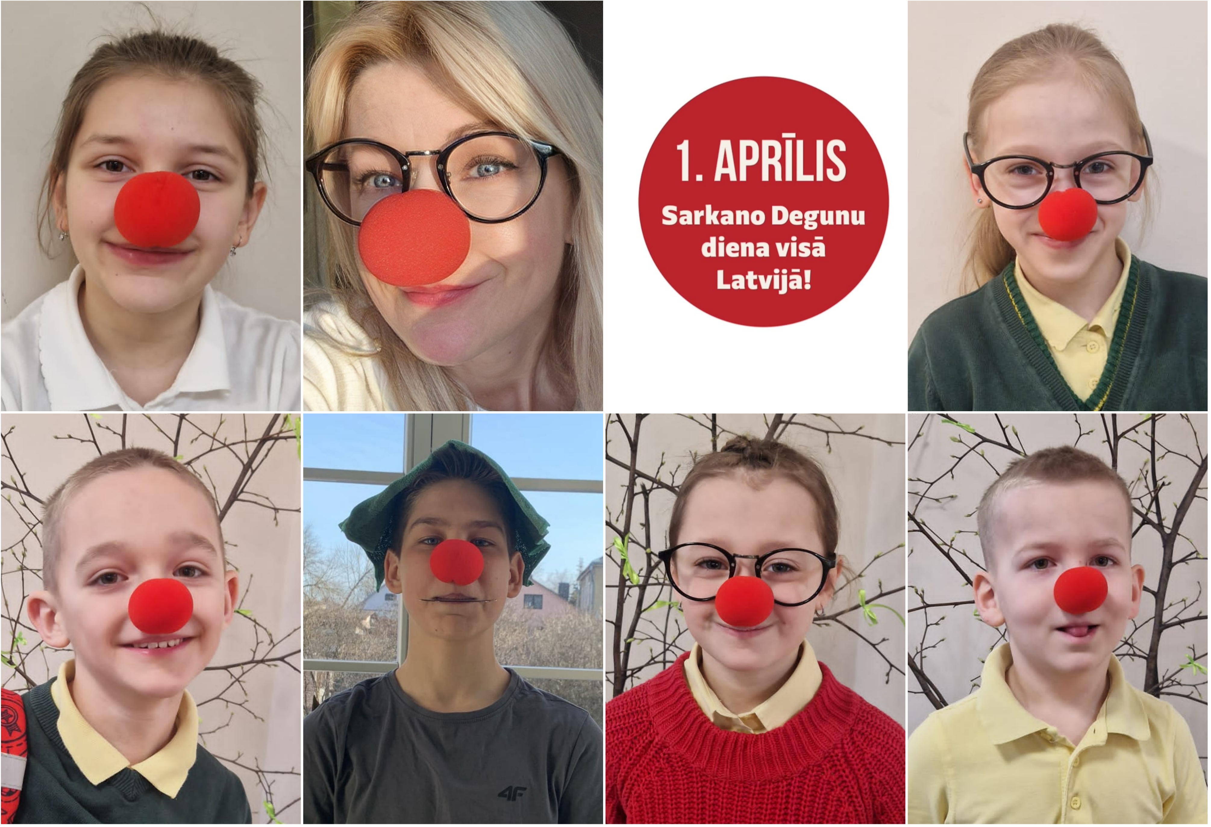 1.APRĪLIS - SARKANO DEGUNU DIENA. AKCIJU ATBALSTĪJĀM ARĪ MŪSU SKOLĀ.