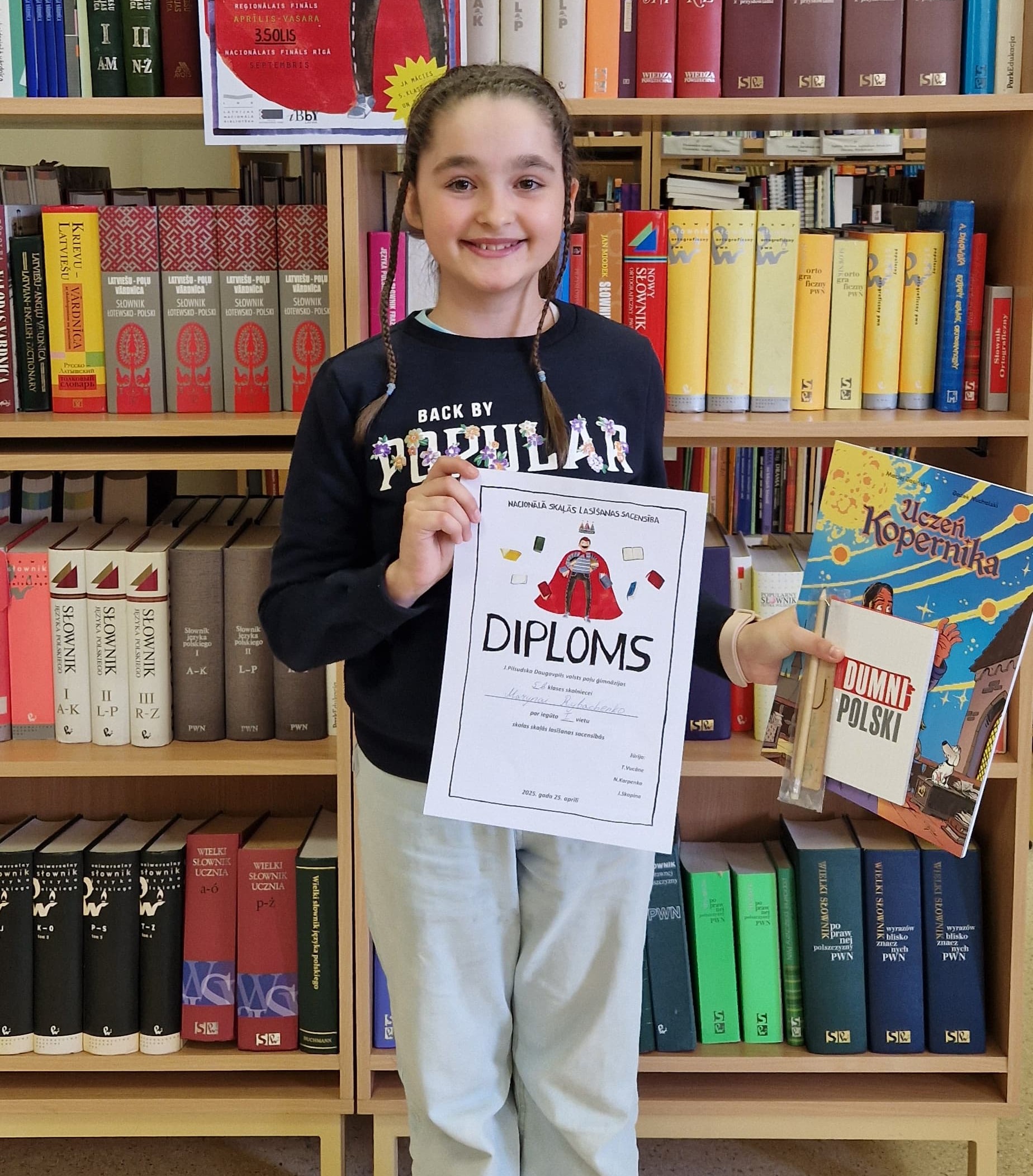 SKOLAS SKAĻĀS LASĪŠANAS SACENSĪBU REZULTĀTI! M.RYBACHENKO (5.B) – ČEMPIONE!