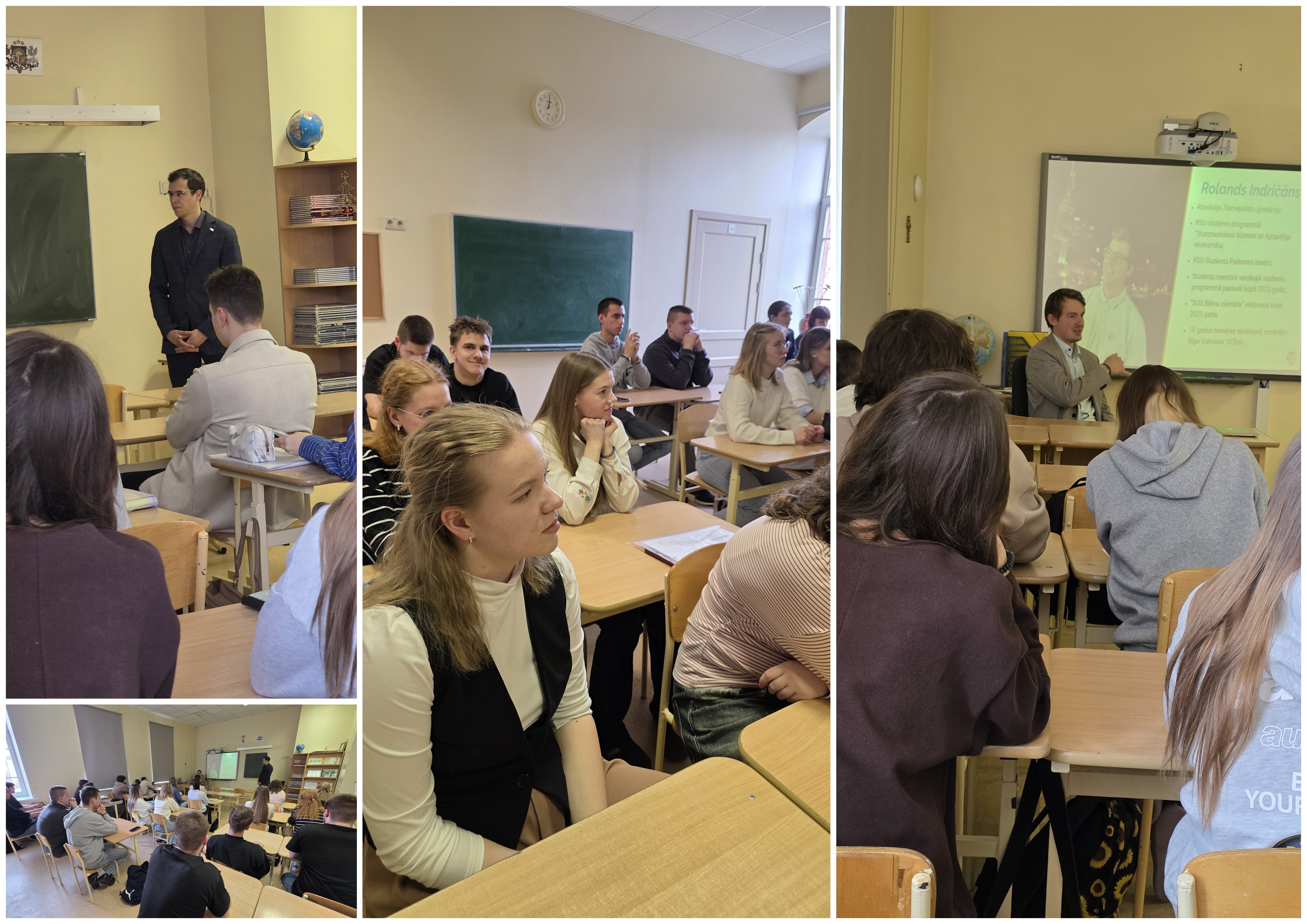 12. KLASES SKOLĒNU TIKŠANĀS AR RSU STUDENTIEM