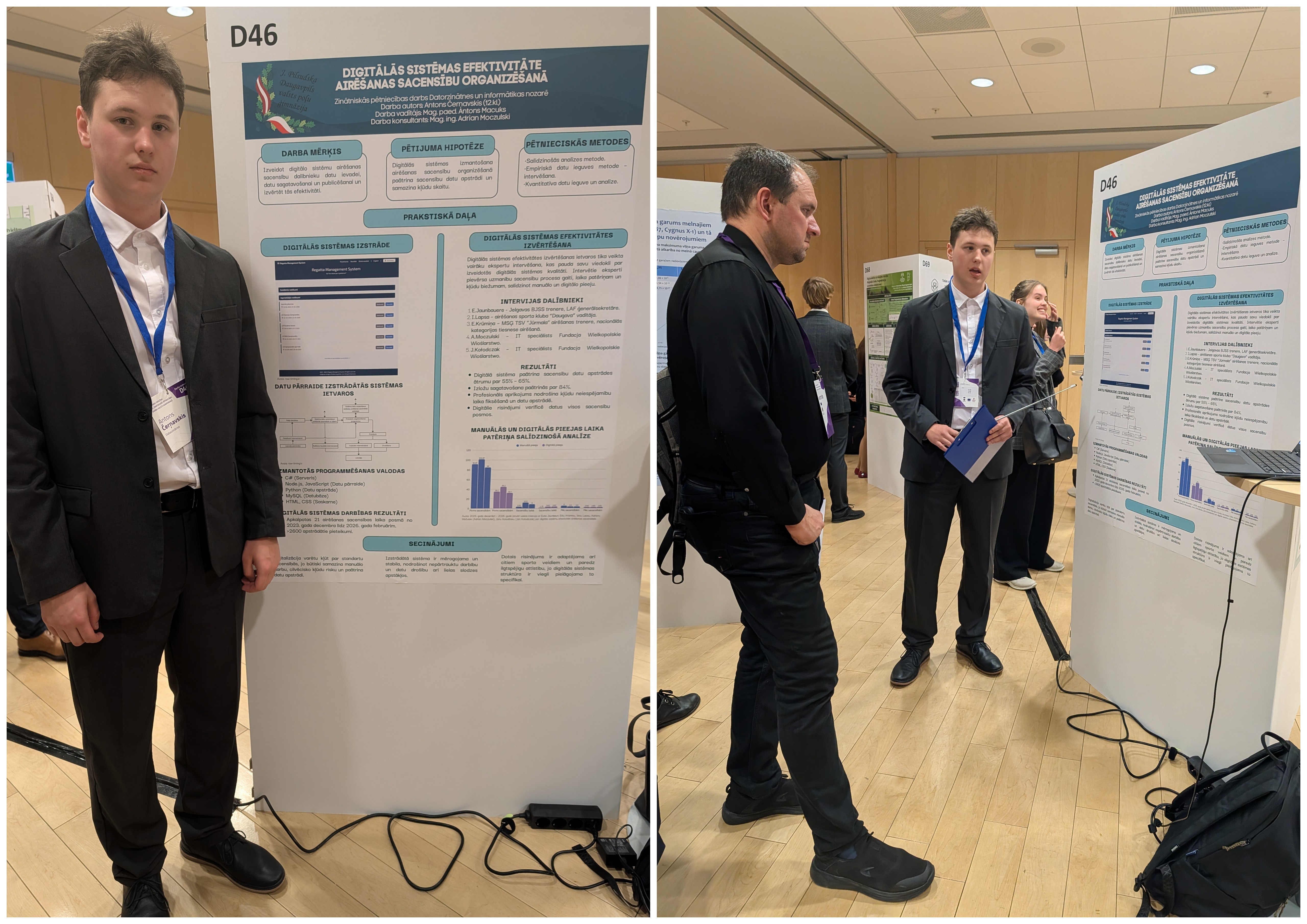 ANTONAM ČERŅAVSKIM (12.KL.) 2.VIETA LATVIJAS SKOLĒNU 50.ZINĀTNISKĀS PĒTNIECĪBAS DARBU VALSTS KONFERENCĒ 