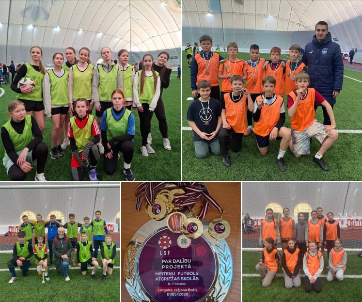DIVAS 3. VIETAS LATGALES SKOLU KAUSA IZCĪŅĀ FUTBOLĀ