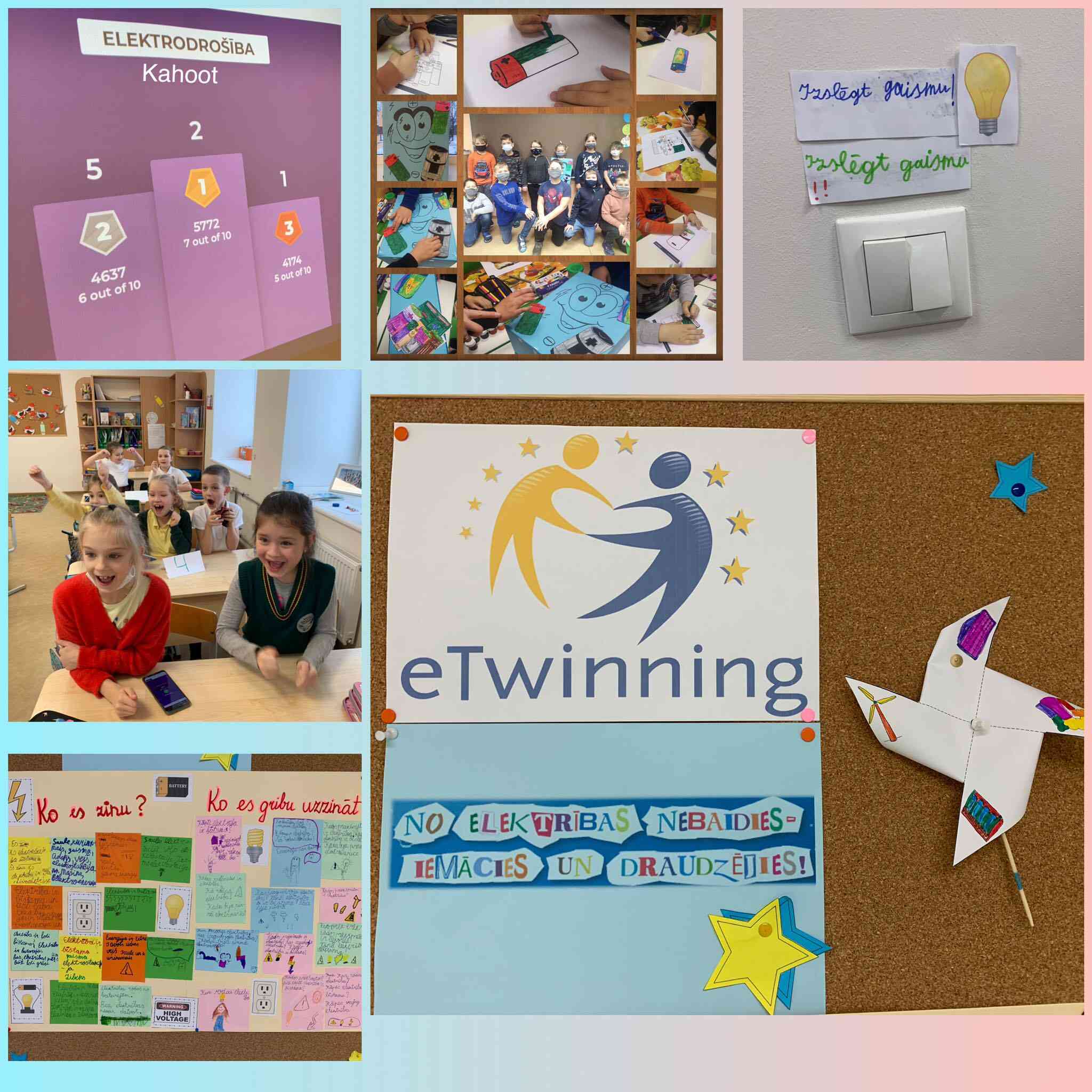 ETWINNING PROJEKTS 2.C KLASĒ “NO ELEKTRĪBAS NEBAIDIES-IEMĀCIES UN DRAUDZĒJIES” 