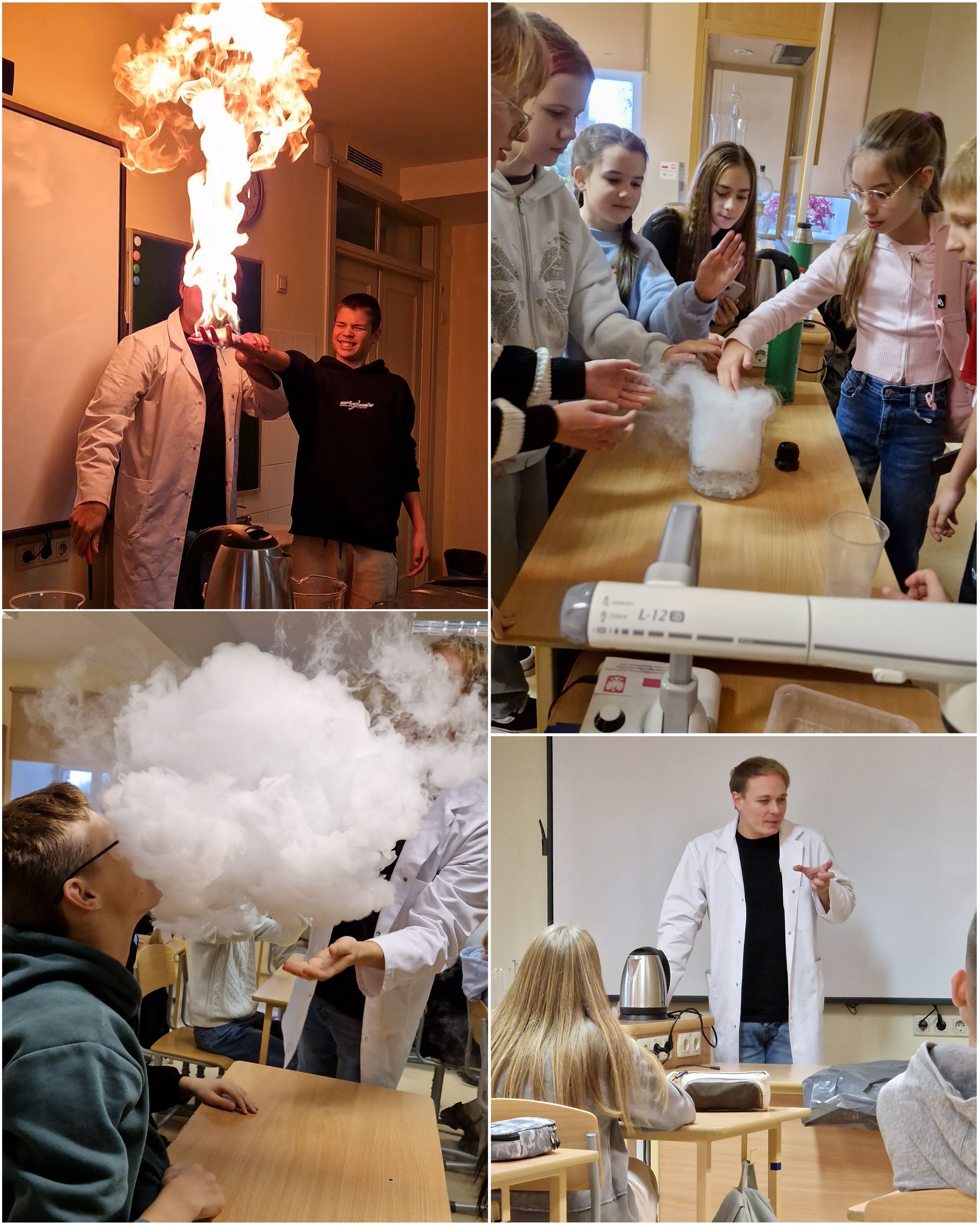 SKOLĒNI EKSPERIMENTĒ!